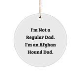 Funny Afghan Hound Dad Gifts from Men to Family for Christmas Unique Ornaments - Image 1